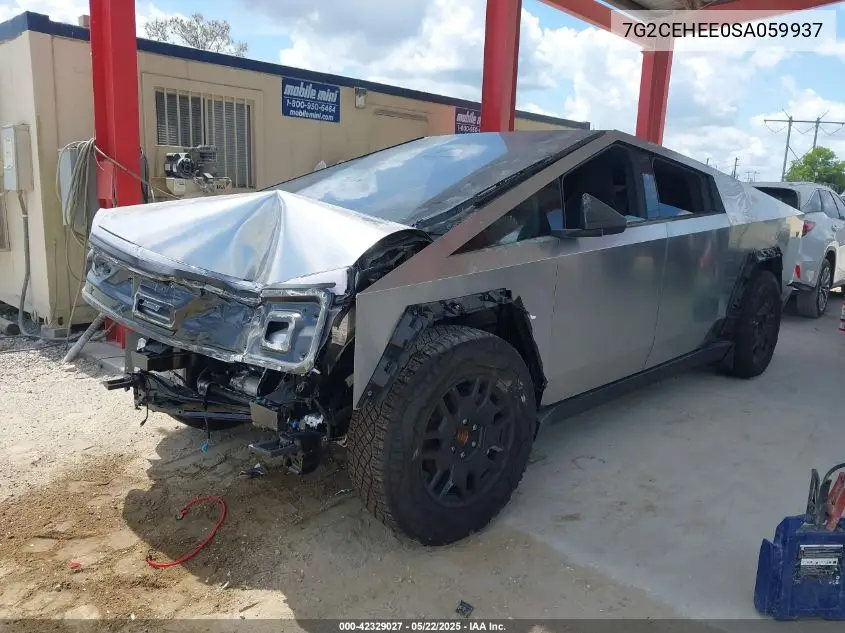 2025 Tesla Cybertruck Cyberbeast VIN: 7G2CEHEE0SA059937 Lot: 42329027