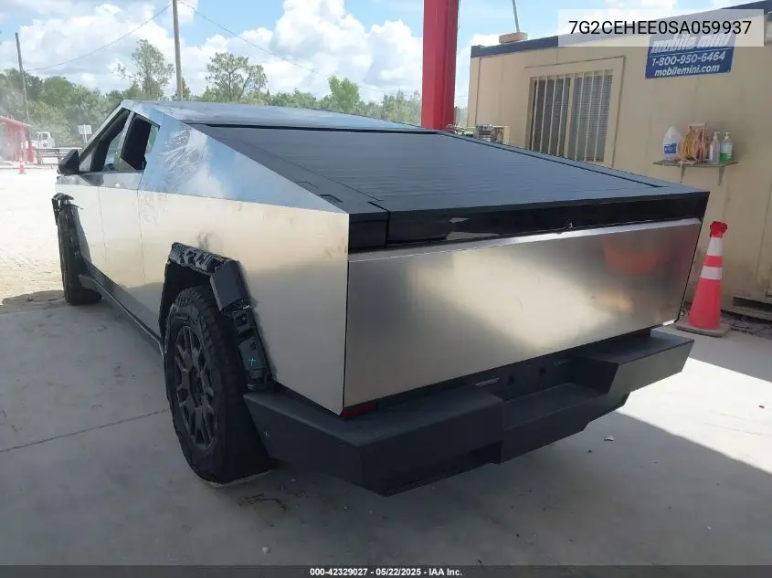 2025 Tesla Cybertruck Cyberbeast VIN: 7G2CEHEE0SA059937 Lot: 42329027