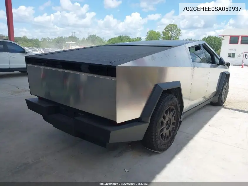 2025 Tesla Cybertruck Cyberbeast VIN: 7G2CEHEE0SA059937 Lot: 42329027