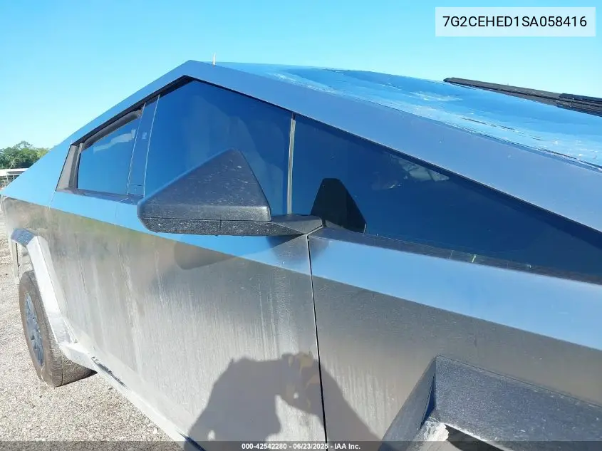 2025 Tesla Cybertruck VIN: 7G2CEHED1SA058416 Lot: 42542280