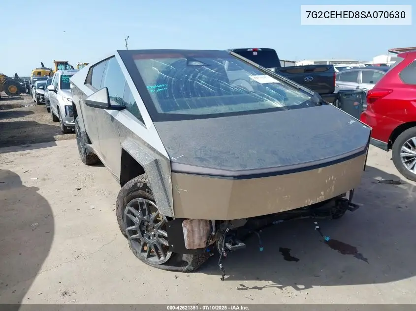 2025 Tesla Cybertruck All-Wheel Drive VIN: 7G2CEHED8SA070630 Lot: 42621351