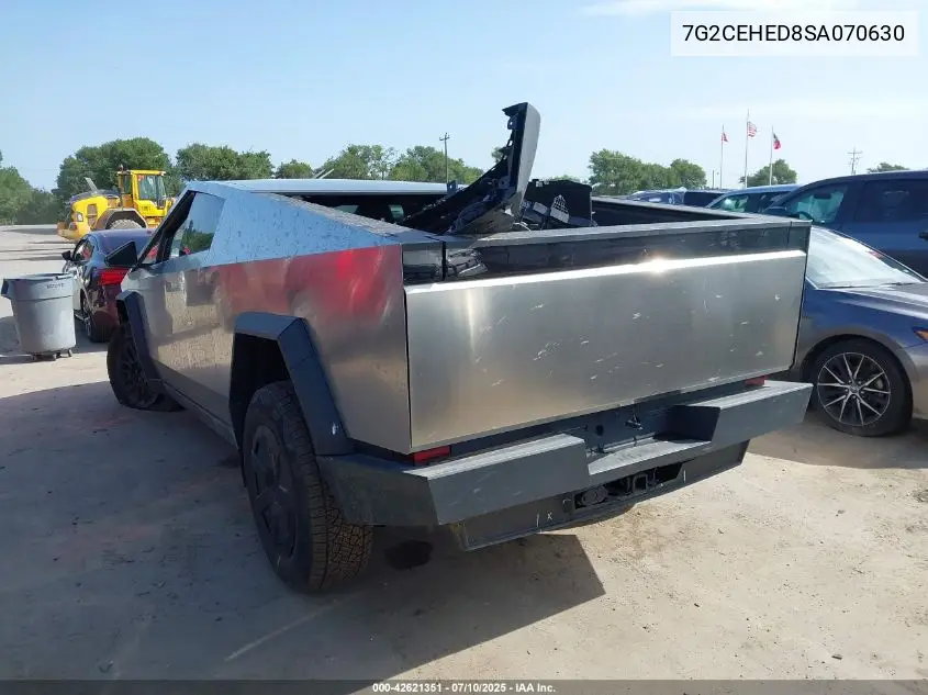 2025 Tesla Cybertruck All-Wheel Drive VIN: 7G2CEHED8SA070630 Lot: 42621351