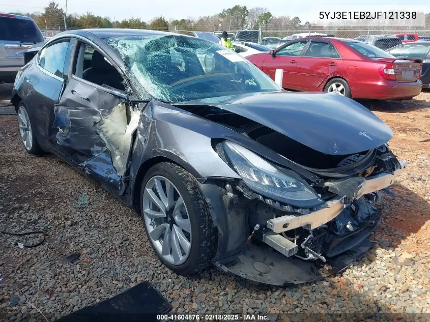 2018 Tesla Model 3 Long Range/Performance VIN: 5YJ3E1EB2JF121338 Lot: 41604876