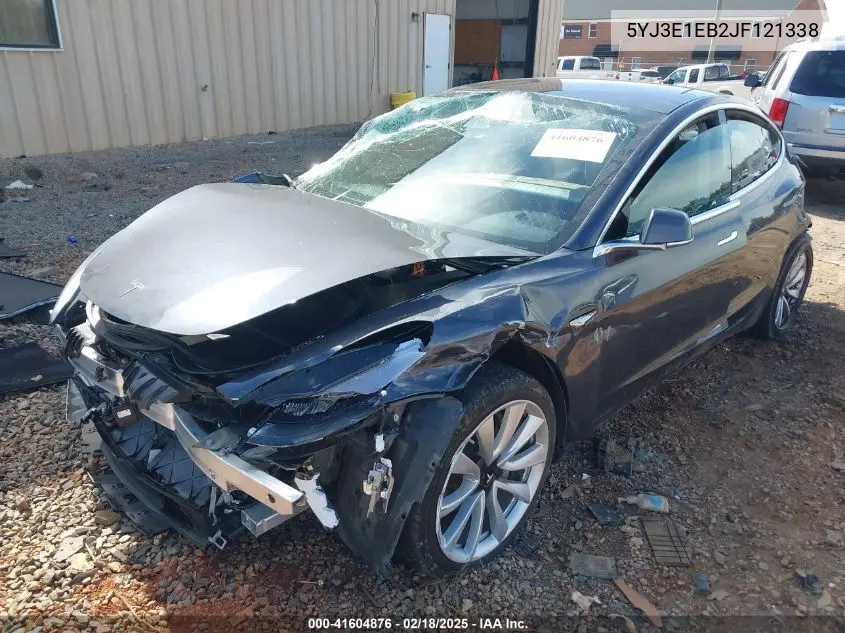 2018 Tesla Model 3 Long Range/Performance VIN: 5YJ3E1EB2JF121338 Lot: 41604876
