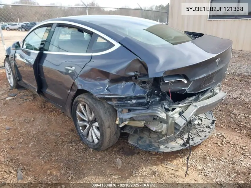 2018 Tesla Model 3 Long Range/Performance VIN: 5YJ3E1EB2JF121338 Lot: 41604876