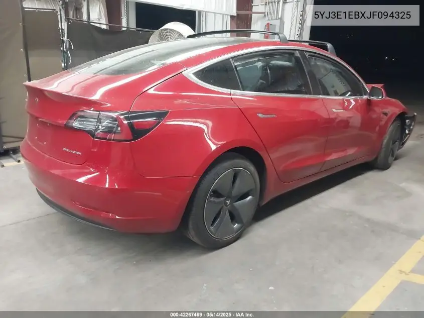 2018 Tesla Model 3 Long Range/Performance VIN: 5YJ3E1EBXJF094325 Lot: 42267469