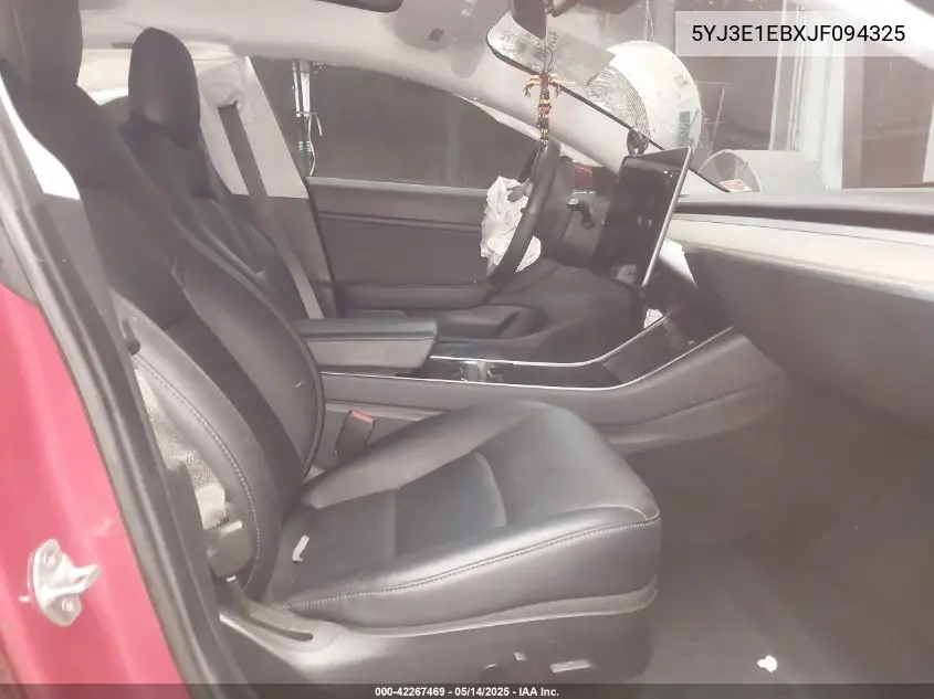 2018 Tesla Model 3 Long Range/Performance VIN: 5YJ3E1EBXJF094325 Lot: 42267469