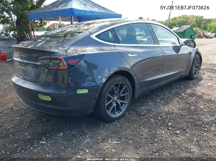 2018 Tesla Model 3 Long Range/Performance VIN: 5YJ3E1EB7JF073626 Lot: 42544740
