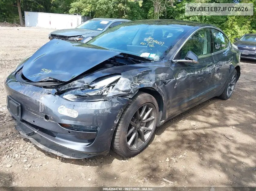 2018 Tesla Model 3 Long Range/Performance VIN: 5YJ3E1EB7JF073626 Lot: 42544740