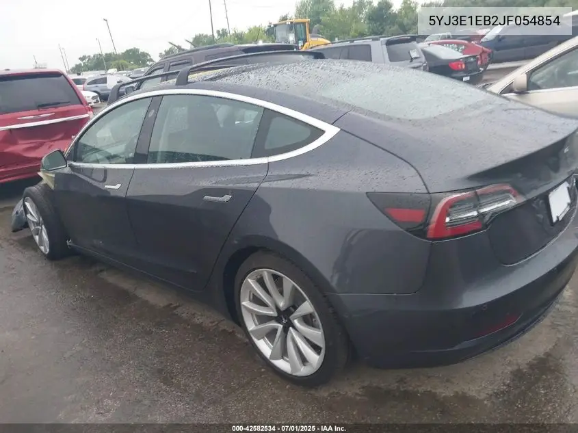 2018 Tesla Model 3 Long Range/Performance VIN: 5YJ3E1EB2JF054854 Lot: 42582534