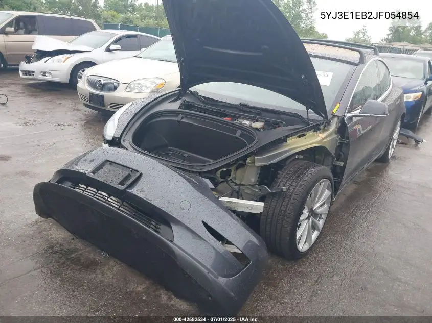 2018 Tesla Model 3 Long Range/Performance VIN: 5YJ3E1EB2JF054854 Lot: 42582534
