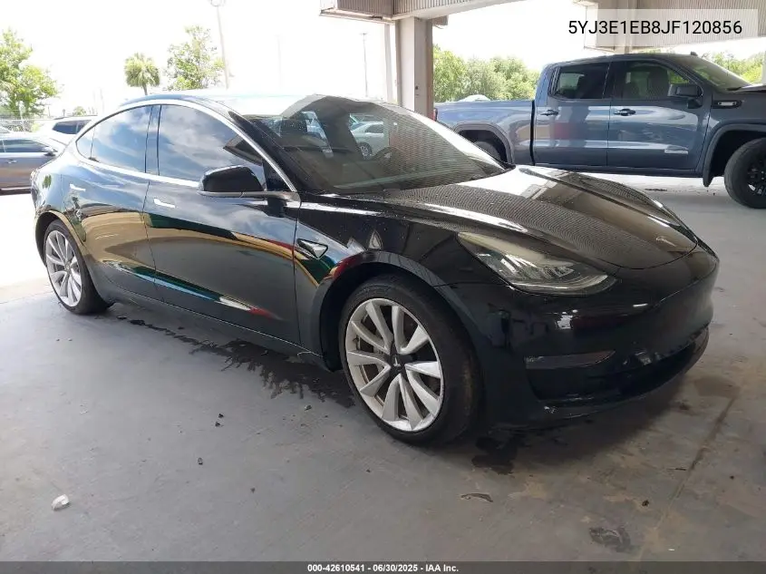 2018 Tesla Model 3 Long Range/Performance VIN: 5YJ3E1EB8JF120856 Lot: 42610541