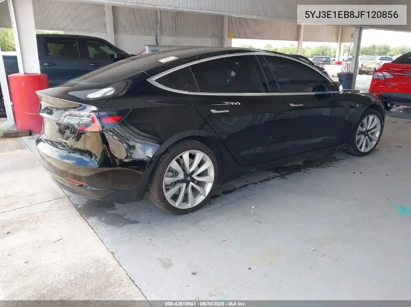 2018 Tesla Model 3 Long Range/Performance VIN: 5YJ3E1EB8JF120856 Lot: 42610541