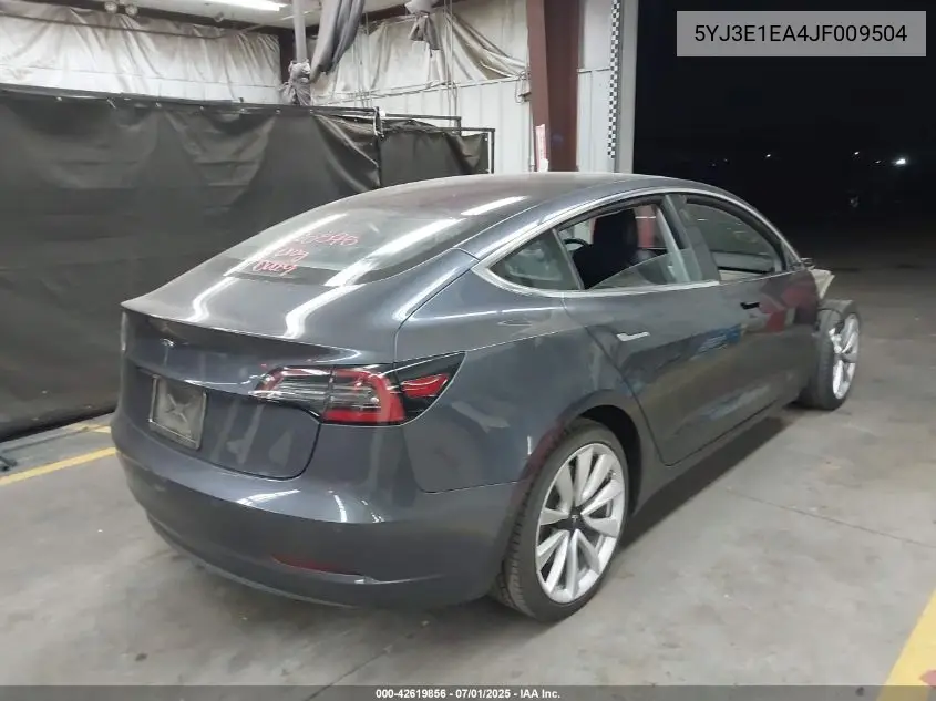 2018 Tesla Model 3 Long Range/Mid Range VIN: 5YJ3E1EA4JF009504 Lot: 42619856