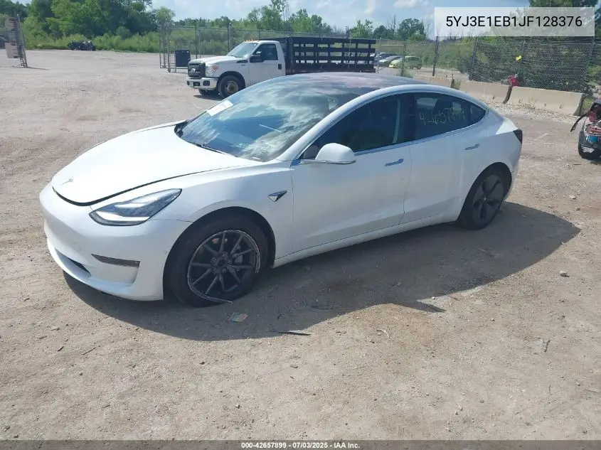 2018 Tesla Model 3 Long Range/Performance VIN: 5YJ3E1EB1JF128376 Lot: 42657899