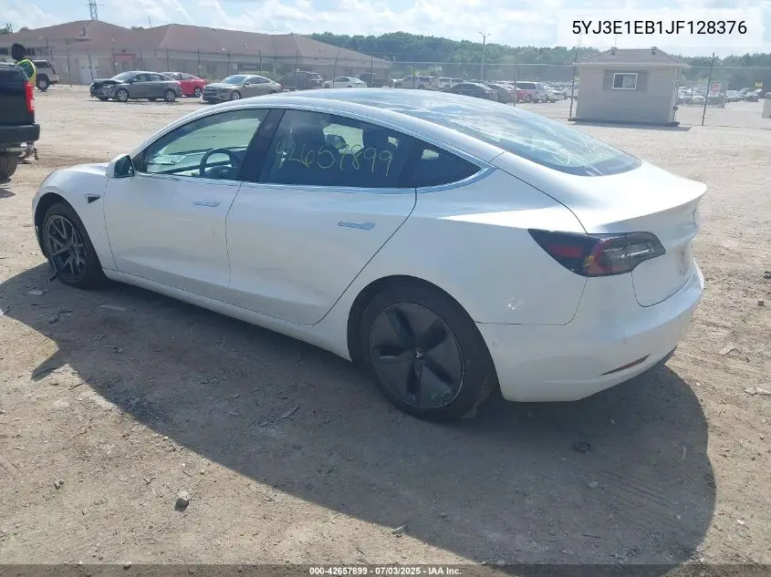 2018 Tesla Model 3 Long Range/Performance VIN: 5YJ3E1EB1JF128376 Lot: 42657899