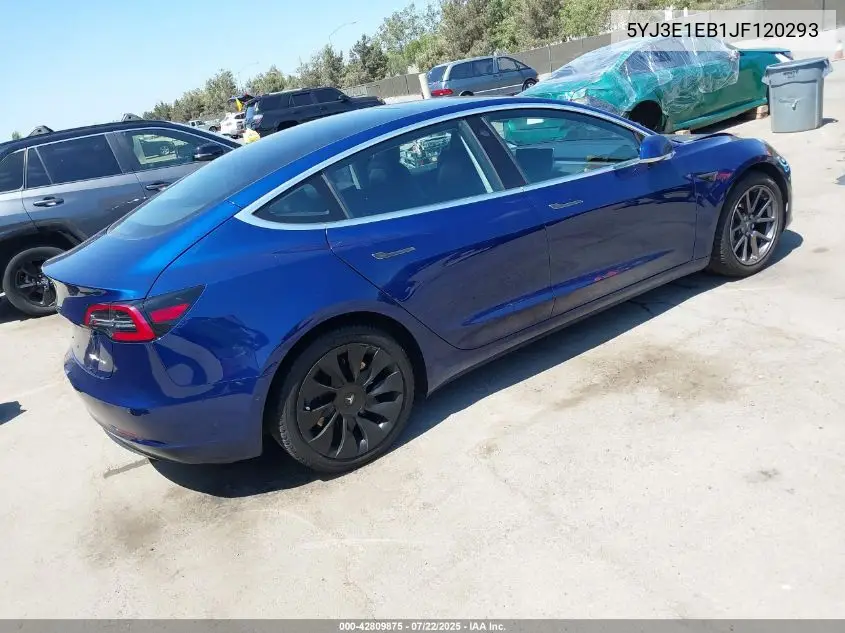 2018 Tesla Model 3 Long Range/Performance VIN: 5YJ3E1EB1JF120293 Lot: 42809875