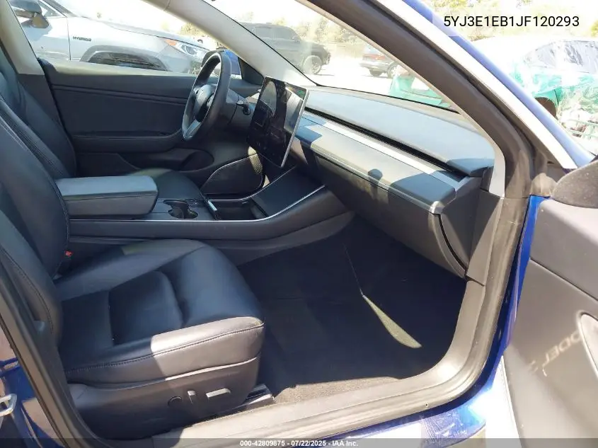2018 Tesla Model 3 Long Range/Performance VIN: 5YJ3E1EB1JF120293 Lot: 42809875