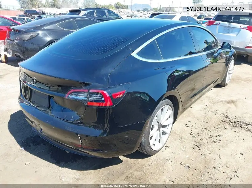 2019 Tesla Model 3 Long Range/Mid Range/Standard Range/Standard Range Plus VIN: 5YJ3E1EA4KF441477 Lot: 42677501