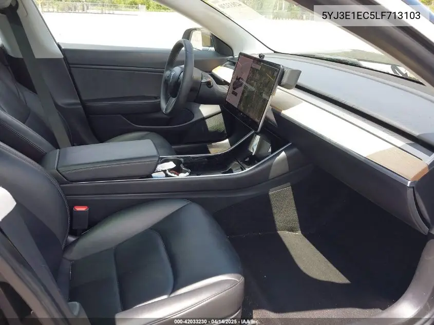 2020 Tesla Model 3 Performance Dual Motor All-Wheel Drive VIN: 5YJ3E1EC5LF713103 Lot: 42033230