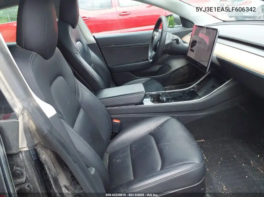 2020 Tesla Model 3 Standard Range Plus Rear-Wheel Drive/Standard Range Rear-Wheel Drive VIN: 5YJ3E1EA5LF606342 Lot: 42225815