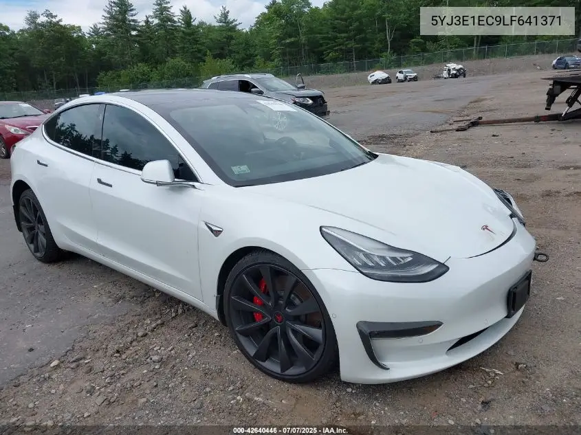 2020 Tesla Model 3 Performance Dual Motor All-Wheel Drive VIN: 5YJ3E1EC9LF641371 Lot: 42640446