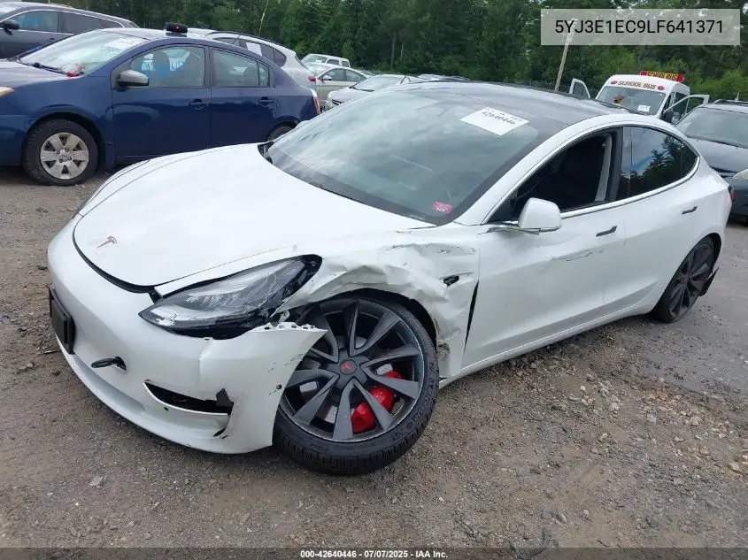2020 Tesla Model 3 Performance Dual Motor All-Wheel Drive VIN: 5YJ3E1EC9LF641371 Lot: 42640446