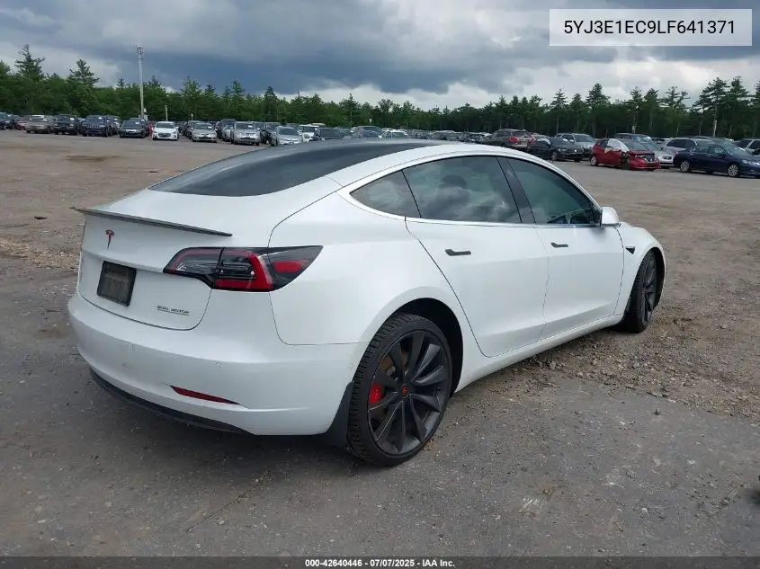 2020 Tesla Model 3 Performance Dual Motor All-Wheel Drive VIN: 5YJ3E1EC9LF641371 Lot: 42640446