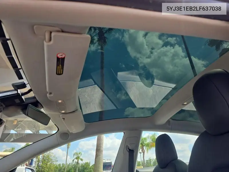 2020 Tesla Model 3 VIN: 5YJ3E1EB2LF637038 Lot: 42681334