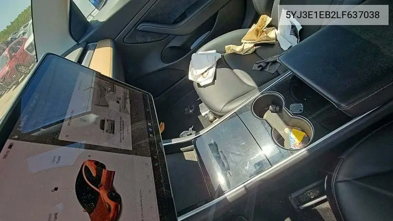 2020 Tesla Model 3 VIN: 5YJ3E1EB2LF637038 Lot: 42681334