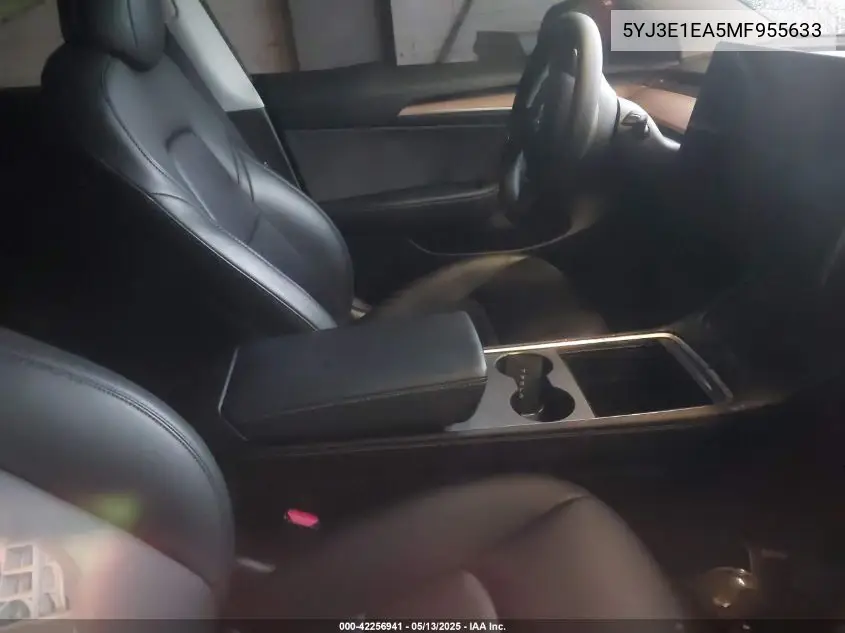 2021 Tesla Model 3 Standard Range Plus Rear-Wheel Drive VIN: 5YJ3E1EA5MF955633 Lot: 42256941