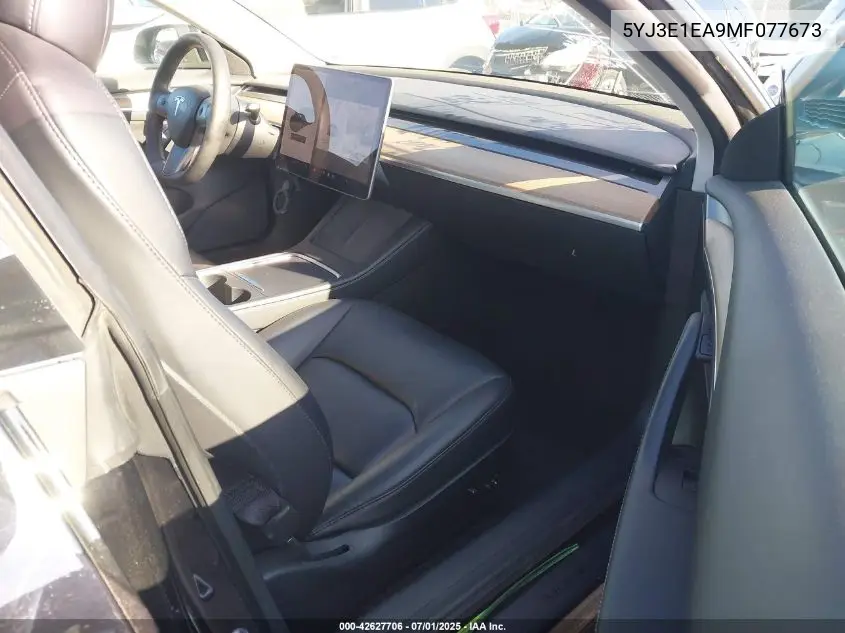 2021 Tesla Model 3 Standard Range Plus Rear-Wheel Drive VIN: 5YJ3E1EA9MF077673 Lot: 42627706