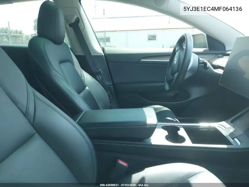 2021 Tesla Model 3 Performance Dual Motor All-Wheel Drive VIN: 5YJ3E1EC4MF064136 Lot: 42656531