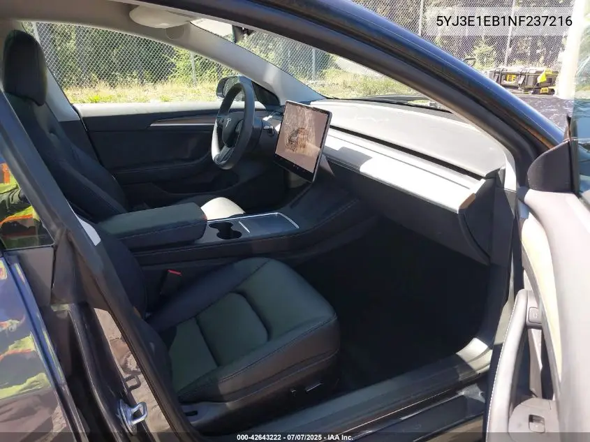 2022 Tesla Model 3 Long Range Dual Motor All-Wheel Drive VIN: 5YJ3E1EB1NF237216 Lot: 42643222