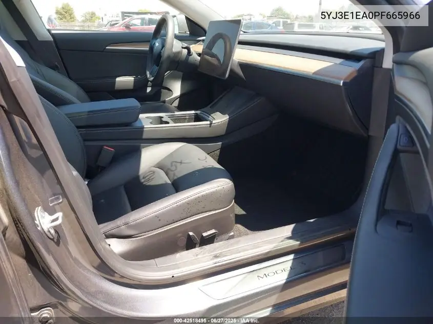2023 Tesla Model 3 Rear-Wheel Drive VIN: 5YJ3E1EA0PF665966 Lot: 42518495