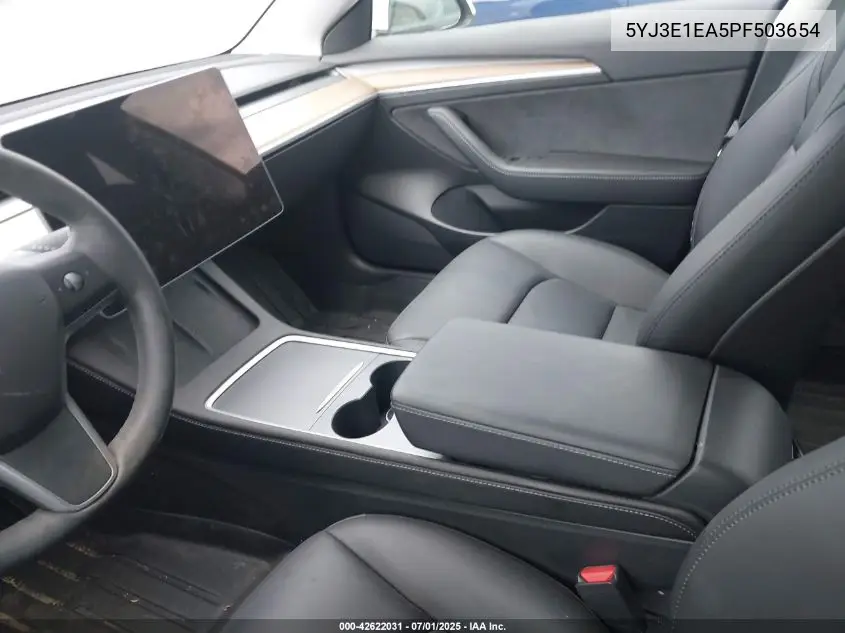 2023 Tesla Model 3 Rear-Wheel Drive VIN: 5YJ3E1EA5PF503654 Lot: 42622031
