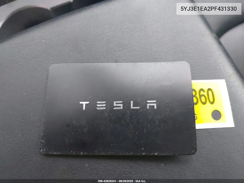 2023 Tesla Model 3 Rear-Wheel Drive VIN: 5YJ3E1EA2PF431330 Lot: 42628341