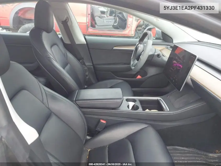 2023 Tesla Model 3 Rear-Wheel Drive VIN: 5YJ3E1EA2PF431330 Lot: 42628341