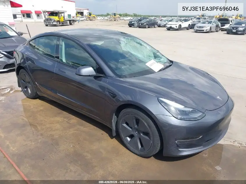 2023 Tesla Model 3 Rear-Wheel Drive VIN: 5YJ3E1EA3PF696046 Lot: 42629326