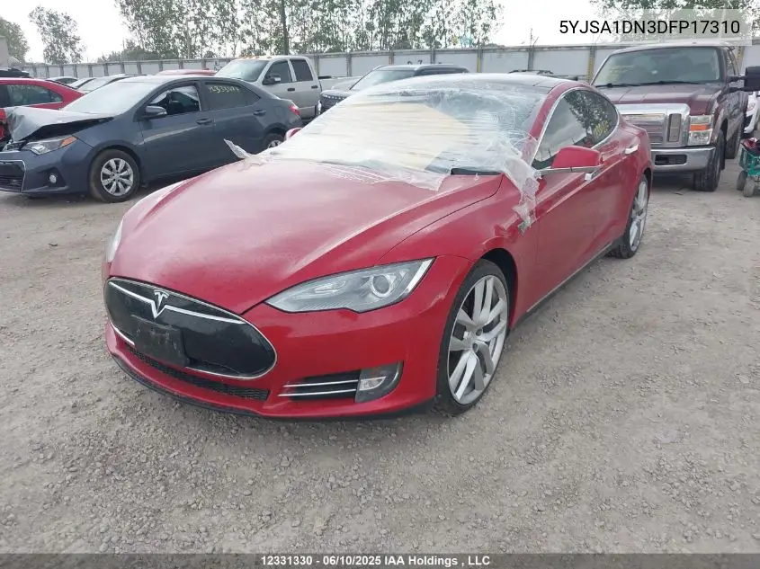 2013 Tesla Model S VIN: 5YJSA1DN3DFP17310 Lot: 12331330