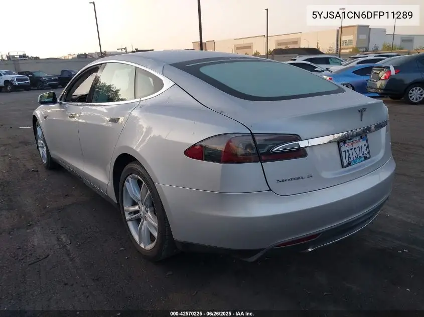 2013 Tesla Model S VIN: 5YJSA1CN6DFP11289 Lot: 42570225