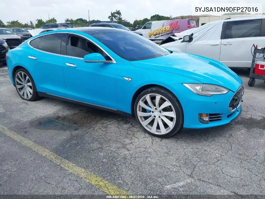 2013 Tesla Model S VIN: 5YJSA1DN9DFP27016 Lot: 42571980