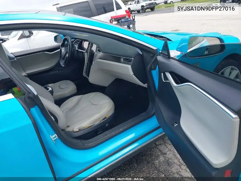 2013 Tesla Model S VIN: 5YJSA1DN9DFP27016 Lot: 42571980