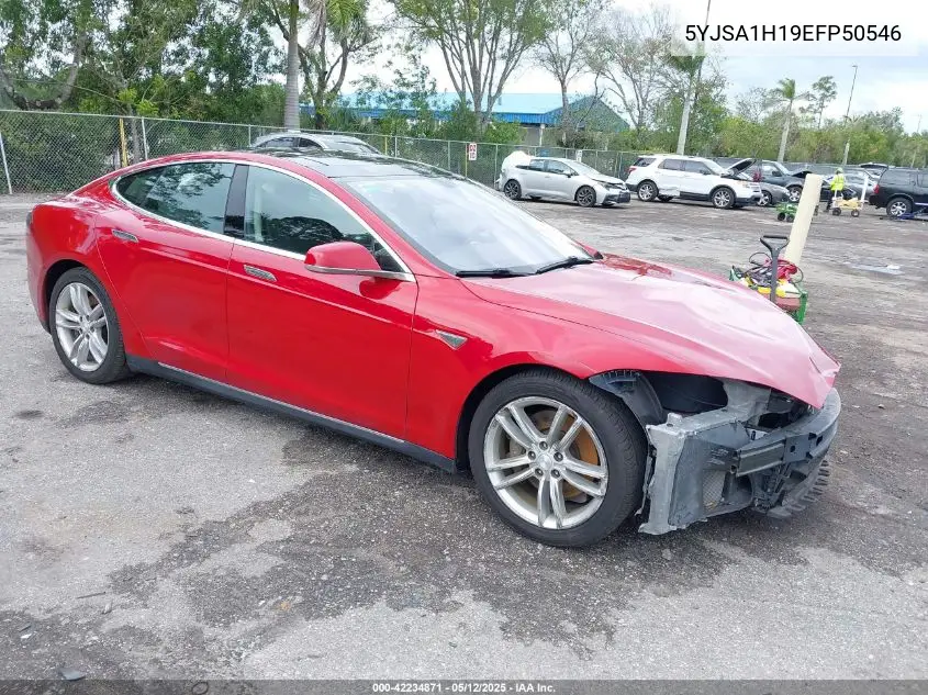 2014 Tesla Model S P85 VIN: 5YJSA1H19EFP50546 Lot: 42234871