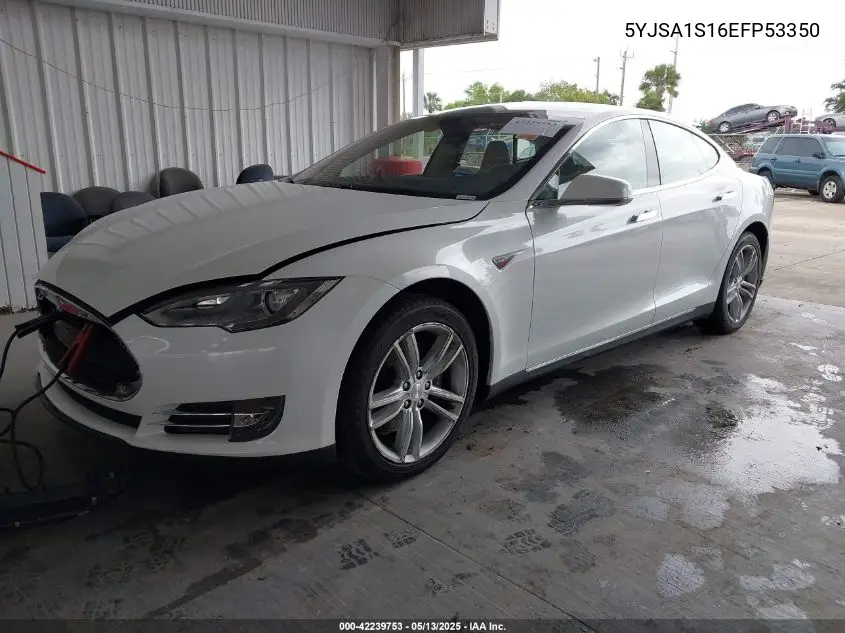 2014 Tesla Model S VIN: 5YJSA1S16EFP53350 Lot: 42239753