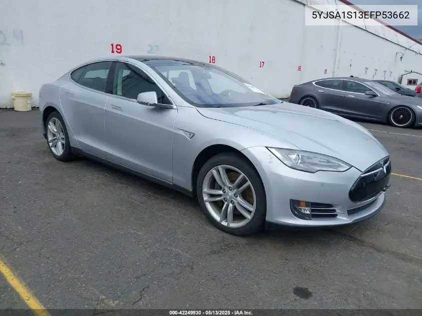 2014 Tesla Model S VIN: 5YJSA1S13EFP53662 Lot: 42249930