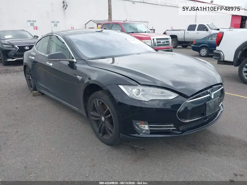 2014 Tesla Model S P85 VIN: 5YJSA1H10EFP48975 Lot: 42249935
