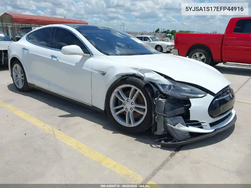 2014 Tesla Model S VIN: 5YJSA1S17EFP44916 Lot: 42585710