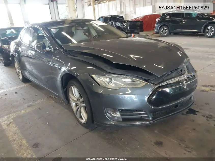 2014 Tesla Model S P85 VIN: 5YJSA1H15EFP60829 Lot: 42610569