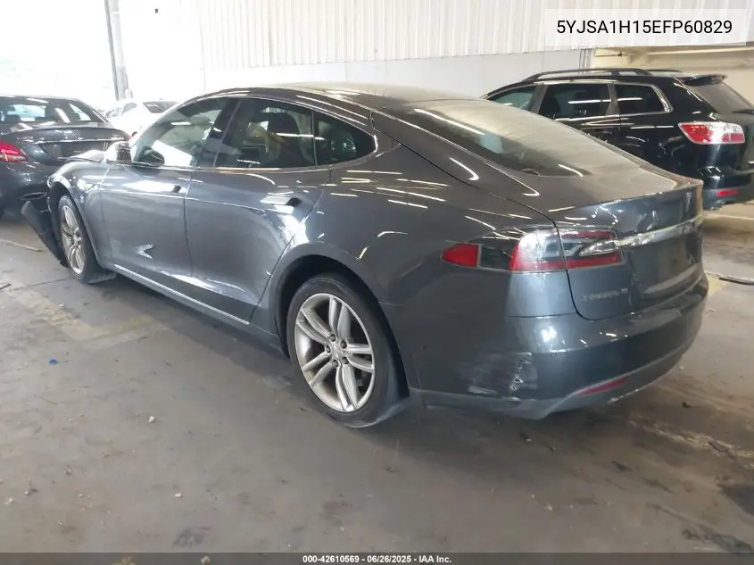 2014 Tesla Model S P85 VIN: 5YJSA1H15EFP60829 Lot: 42610569